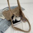 thumbnail image 2 of Bolso de hombro informal para mujer, bolso de ganchillo de gran capacidad, bolso de compras para mujer, 2 of 7