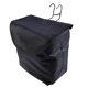 thumbnail image 1 of 1 canasta de lona plegable para colgar en la parte delantera, bolsa de transporte con cubierta para ciclismo (negro), 1 of 5