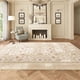 thumbnail image 1 of American Retro Large-area Living Room Carpets Plush Soft Bedroom Bedside Carpet Floral Pattern Cloakroom Balcony Rugs Alfombra My Lux Decor Round, 1 of 12
