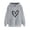 Gray, variant on SBYOJLPB Women's Hooded Sweatshirts Print Pullover Long Sleeved Comfortable Hoodie Sweatshirt