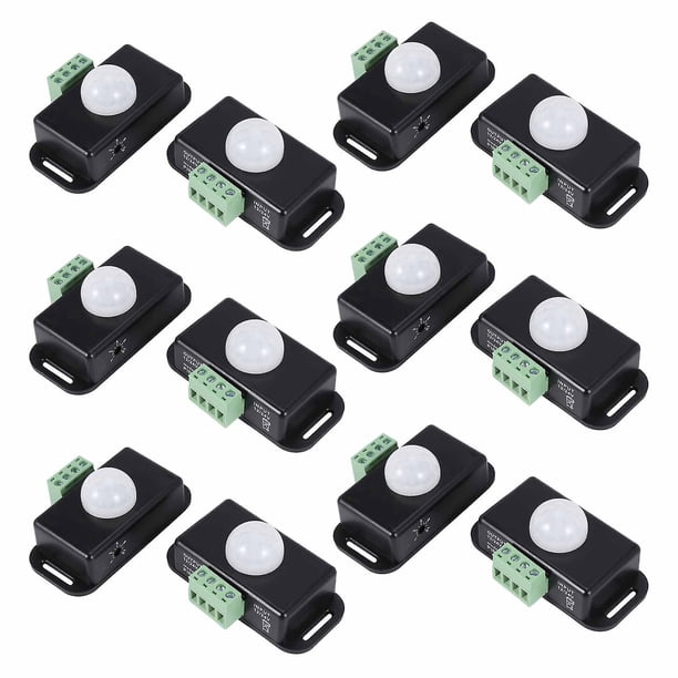 12 X 12v / 24v 8a Infd Pir Mot Sensor S Tira de LED Automático,