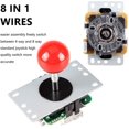 thumbnail image 4 of Encodeur USB Sans Délai pour Jeux PC Joystick Rouge + 10x Boutons-Poussoirs LED Illuminés 5V pour Kits Arcade Joystick DIY Pièces Mame Raspberry Pi 2 3 3B, 4 of 5