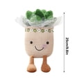 thumbnail image 3 of Muñeca de peluche, simulación de planta, decoración interior en maceta, 25 cm, 3 of 5