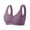 Purple, variant on Bra Lingerie for Casual Home Wear - Front Buttoned Seamless Backless Comfort with Adjustable Straps and Cup Design for All Seasons