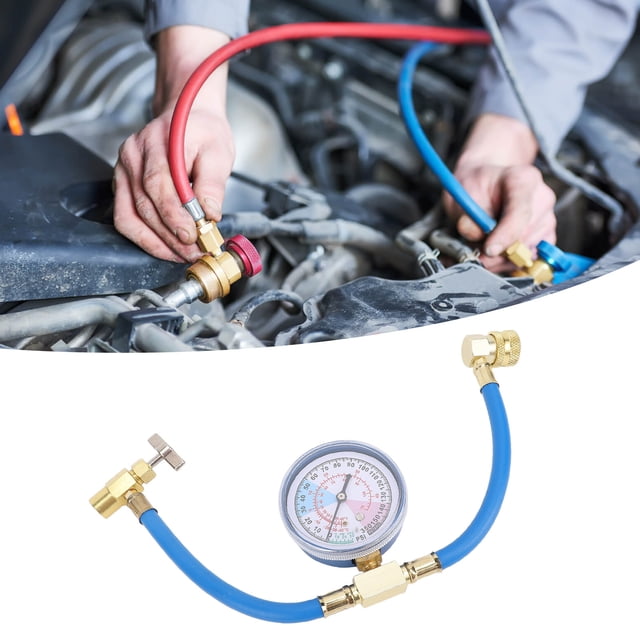 Kit De Manguera De Recarga De Refrigerante De CA Para Coche, R134A, Acoplador Rápido, Kit De Manguera De Recarga De Refrigerante De CA Antiexplosión, Fácil Apertura Para
