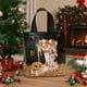 thumbnail image 4 of xihome Bolsa de regalo navideña, bolsa de compras reutilizable de tela no tejida con asa, estampado festivo, 4 of 6
