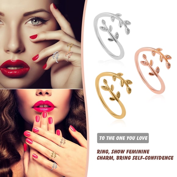 onlyliua para Interior/Exterior Pendientes de Oro Rosa Tallados a Mano con Hojas Pequeñas y Abiertas para Mujer
