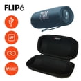 thumbnail image 2 of JBL FLIP 6 Paquete de altavoces portátiles impermeables con estuche de fibra de carbono gSport (azul), 2 of 4