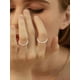 thumbnail image 1 of 2 anillos ajustables de circonita cúbica micropavé, minimalistas, elegantes, de metal, lisos, accesorios de joyería apilables., 1 of 3