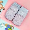 thumbnail image 2 of Simple Being Reusable Cloth Diapers,6 Pack Pocket Adjustable Size,Waterproof Cover,6 Inserts,Wet Bag, Double Gusset (Stripes), 2 of 6