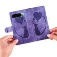 thumbnail image 5 of Allytechgroup Google Pixel 9 Pro XL Case Wallet, Cute Cat Heart Stylish PU Leather Flip Cover Stand Magnetic Closure Bumper Shockproof Phone Case for Google Pixel 9 Pro XL, Purple, 5 of 10