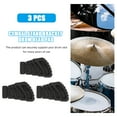 thumbnail image 3 of 3 Pcs Drum Pads Kit Rack Mats Creative Rubber Feet Floor Protectors Foot Stand Accessory Practice, 3 of 6