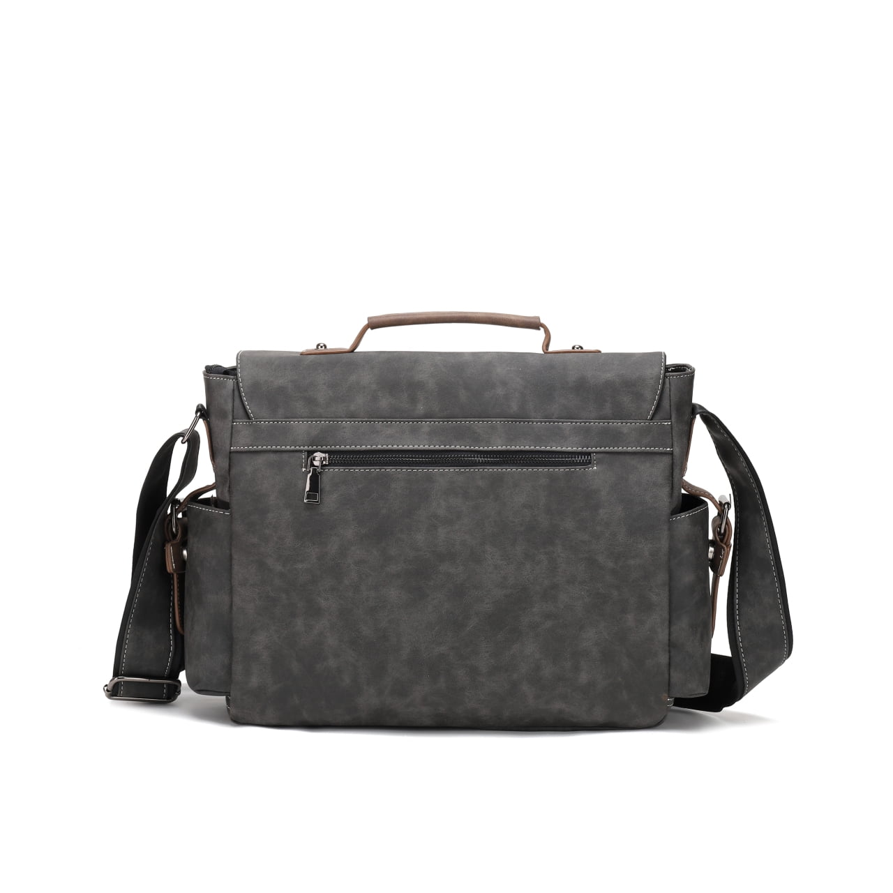 Xeie Thuk Men's Vintage Designer Briefcase PU Leather Tote Business Office Man Messenger Bag Casual Solid Computer Laptop Handbag