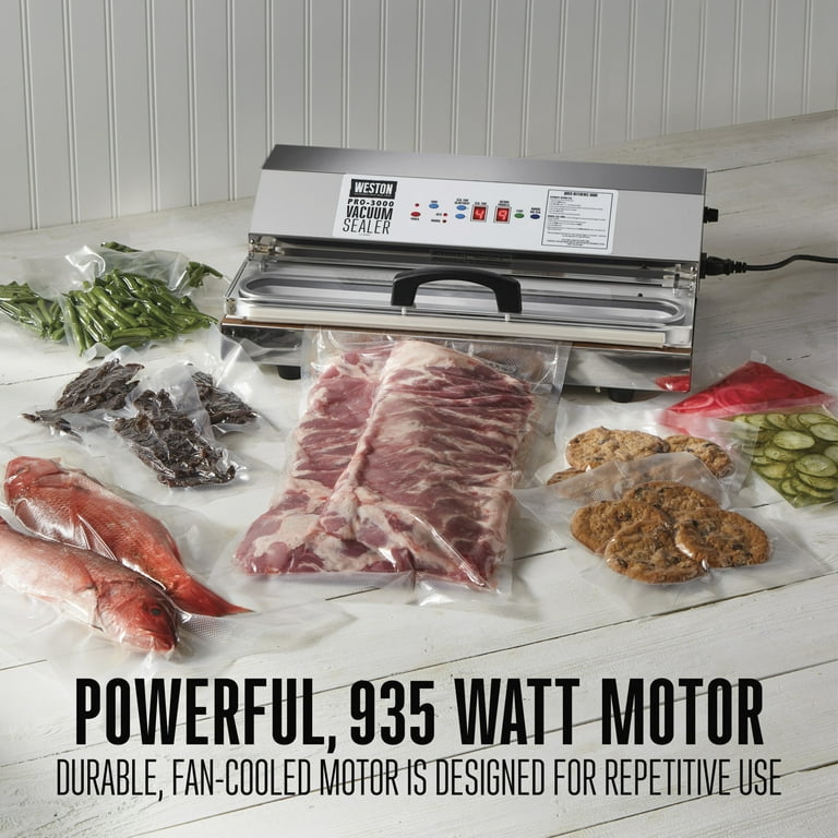 Weston Pro-3000 Electric Meat Sealing Machine, Stainless Steel