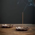 thumbnail image 5 of Incense Holder Lotus Incense Stick Holder Vintage Flower Shaped Multihole Holders for Stick, Brass Lotus Incense Stick Holder and Detachable Ash Catcher for Home Fragrance Yoga SPA(brown,3.45x3.45"), 5 of 9