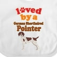 thumbnail image 4 of Inktastic German Shorthaired Pointer Owner Girls Baby Bib, 4 of 4