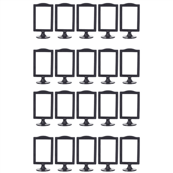 New Arrivals Double Sided Standing Picture Frames 4 X 6 Inch Pedestal Photo Frame Plastic Self for Table,20 Pack