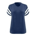 thumbnail image 3 of Luvrsol Womens T Shirts V-neck Short Sleeved Solid Summer Base Shirt Sports T-shirt, Size S-L, 3 of 3