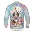 thumbnail image 2 of Happy Birthday Cute Puppy Miniature American Shepherd with Cake Gifts Party Hat All Over Print 3D Baseball Jacket MAS Dog Lover Gifts Bomber Jacket Softball - 00029, 2 of 6