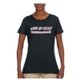 thumbnail image 2 of Wild Bobby Life Is Miami Soccer GOAT Sports Women Graphic Tee, Black, Small, 2 of 5