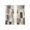 Multi, variant on Black Brown Color Blocks Sheer Curtains 63 Inch Length 2 Panels Set, Abstract Geometric Art Voile Window Treatment Rod Pocket Curtains Sheers Drapes for Bedroom/Living Room/Kitchen 52x"63"x2