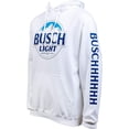 thumbnail image 2 of Busch 817292-xlarge Light Beer Logo White Colorway Hoodie, Extra Large, 2 of 3