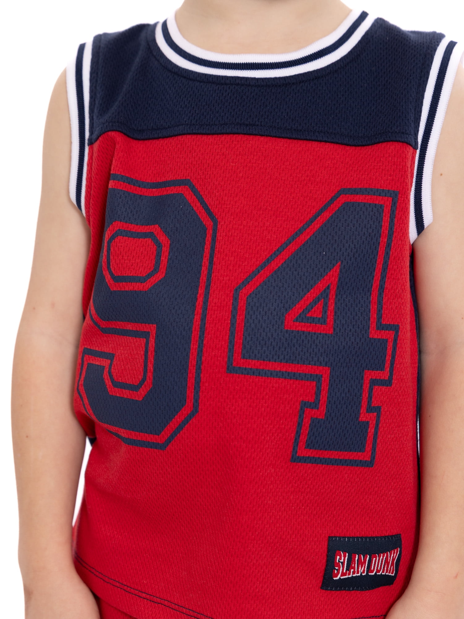 Wonder Nation Toddler Boys Patriotic Sleeveless Basketball Jersey and Shorts Set, 2-Piece, Sizes 12M-5T