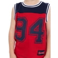 thumbnail image 3 of Wonder Nation Toddler Boys Patriotic Sleeveless Basketball Jersey and Shorts Set, 2-Piece, Sizes 12M-5T, 3 of 7