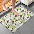 thumbnail image 4 of Green Football Monogram Pattern Bathroom Rugs Mat,Non Slip Microfiber Bathroom Rug,Rubber Backing,Soft Bathroom Mats for Bathroom Floor,Tub and Shower,20x32in(50x80cm), 4 of 5