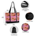 thumbnail image 2 of FORMRS Canvas Laptop Tote Bag for Women with 15.6" Computer Compartments Shoulder Handbag, Pink Doughnuts, 2 of 7