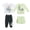 Green/ Grey/ White, variant on Disney Clothes Baby Boys 4-Piece Set – Disney Pixar Toy Story Outfit Set with Pullover, Tee, Shorts & Pants (Green/Black/White) – 18M