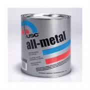 US Chemical All-Metal 14010 Specialty Body Filler, 1 gal Can, Metallic Silver, Paste/Gel