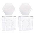 thumbnail image 1 of 4 Grandes Hexagonales para Fusibles, Manualidades para Niños Macarena Tablero perforado Perler Beads, 1 of 8