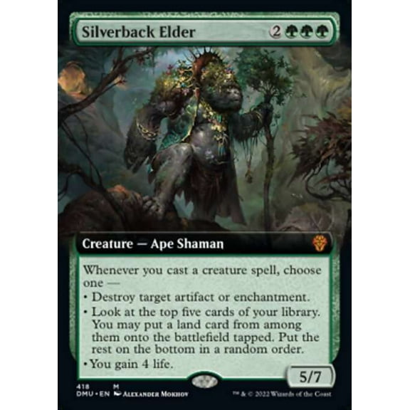 MtG Dominaria United Mythic Rare Silverback Elder (Extended Art FOIL) #418