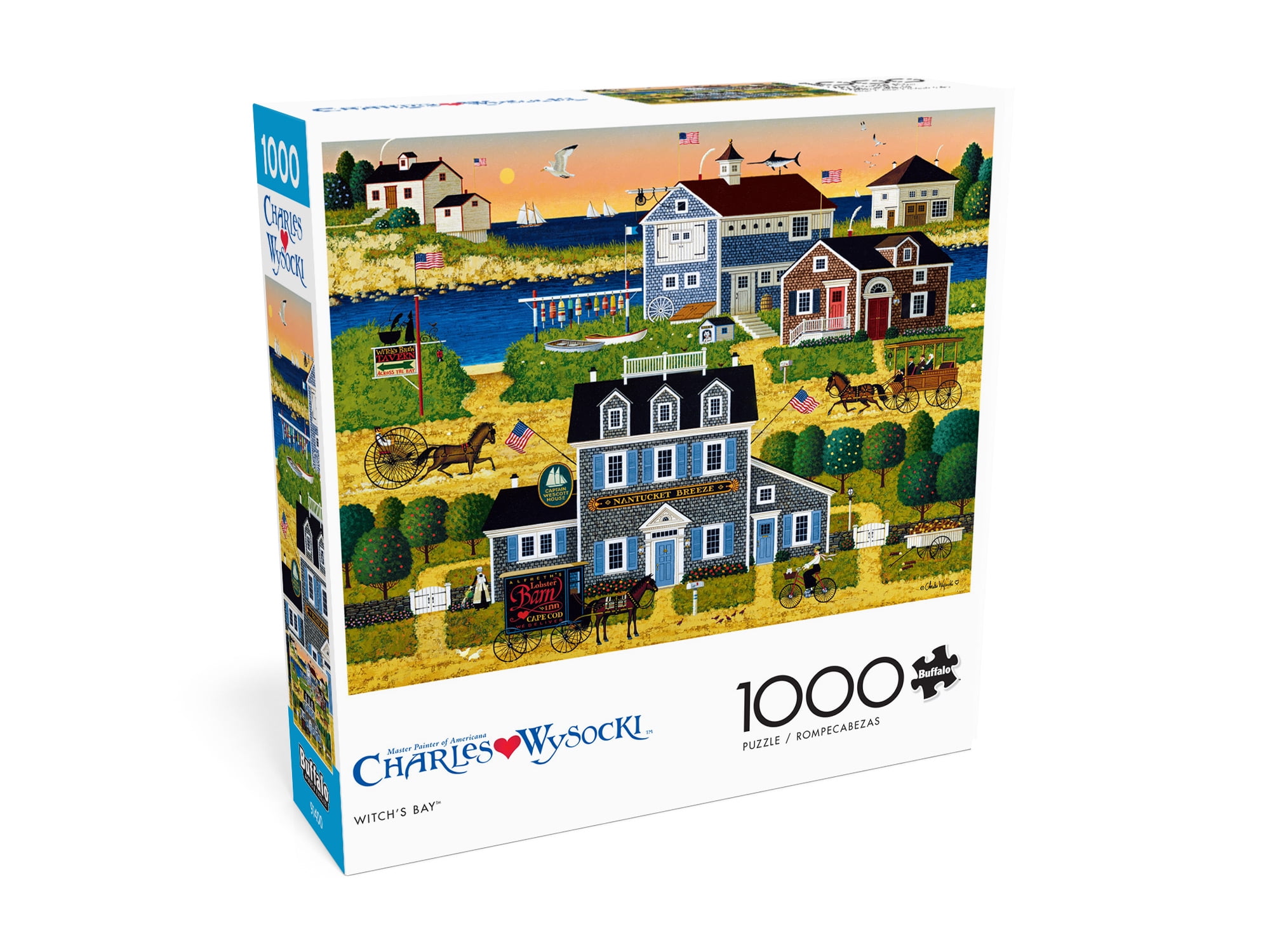 Buffalo Games 1000-Piece Charles Wysocki Witch's Bay Interlocking Jigsaw Puzzle