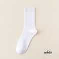 thumbnail image 4 of sweethay 5 pares de calcetines de otoño para hombre, calcetines transpirables de tubo medio de algodón a prueba de sudor, accesorio de calcetería Accesorios de calzado Blanco sweethay AP013189-02, 4 of 6