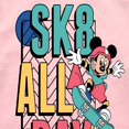 thumbnail image 3 of Disney - Mickey & Friends - SK8 All Day - Skater Mickey - Toddler And Youth Girls Raglan Graphic T-Shirt, 3 of 5