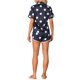 thumbnail image 3 of Conjuntos de pijama de satén para mujeres INSPIRE CHIC, ropa de noche, camisetas con pantalones cortos, conjuntos de lounge con puntos azules, 3 of 6