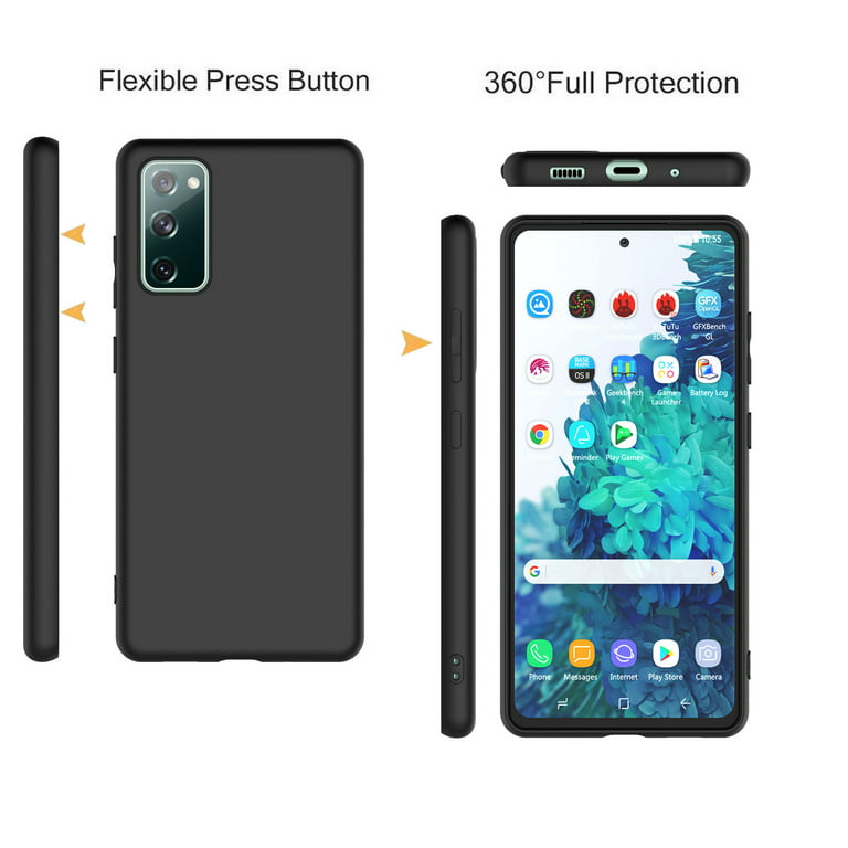 Samsung Galaxy S20 FE 5G Case, S20 Fan Edition Case,Takfox Liquid Silicone  Slim Soft TPU Fit Drop Protection Phone Case for Galaxy S20 FE 5G-Black