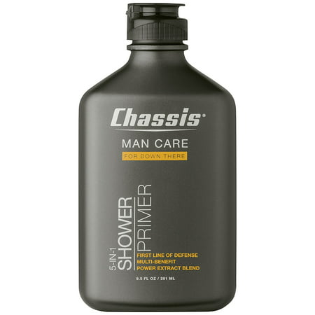 Chassis 5-in-1 Shower Primer - Men's Anti-Chafing Gel and Deep Cleansing Wash - Talc, Paraben, and (The Best Shower Gel For Men)