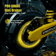 EOEOTWO GT06 Electric Scooter for Adults, 30 MPH Fast E-Scooter with 1200W Motor, 25 Miles Range, 11 Off-Road Tubeless Tires & Dual Suspension, 330 lbs Max Load Foldable Commuting Scooter