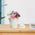 thumbnail image 4 of Traditional Ceramic Ginger Jar Flower Vase Porcelain Storage Jar with Lid Oriental Ornament for Living Room Home Restaurant Decor Collection, 4 of 7