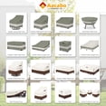 thumbnail image 4 of Funda impermeable para muebles de patio Aacabo 600D Oxford para 5 piezas, 4 of 9