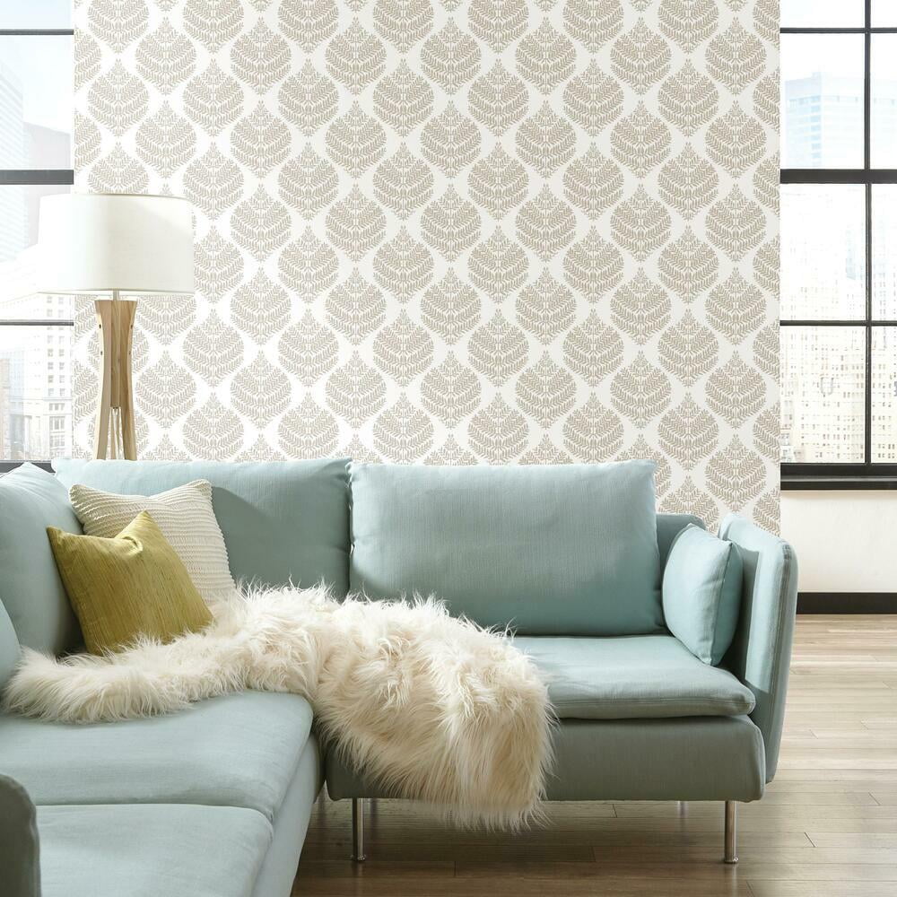 Hygge Fern Damask Peel and Stick Wallpaper