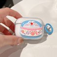 thumbnail image 1 of Helado Estereoscópico Sanrio Doraemon Conejo Oso + Gancho Funda Suave Transparente Compatible Para AirPods Pro AirPods3 3/2/1 Generación Auriculares Inalámbricos Bluetooth Blanda, 1 of 4