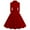 Red, variant on GigrtiJin Dresses for Women 3/4 Sleeves Lapel Button Midi Dress Casual Evening Party Prom Pleated Flowy Dress