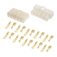 thumbnail image 1 of Kits de Conectores de Cable Eléctrico de 10 Pines para Automóvil, Conectores Macho y Hembra, Carcasa de Plástico de Cobre Beige para Automóvil, Bote, RV, 1 Juego, 1 of 6
