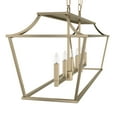 thumbnail image 5 of Hunter - Laurel Ridge 6-light Alturas Gold, Extra Large Chandelier, Dimmable, Formal Style, Linear Shaped, for Bedrooms, Dining, Living Rooms - 19078, 5 of 9