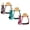Pink, variant on Showman Color Coated Lightweight Aluminum Western Stirrups w/ Rubber Tread (Purple)