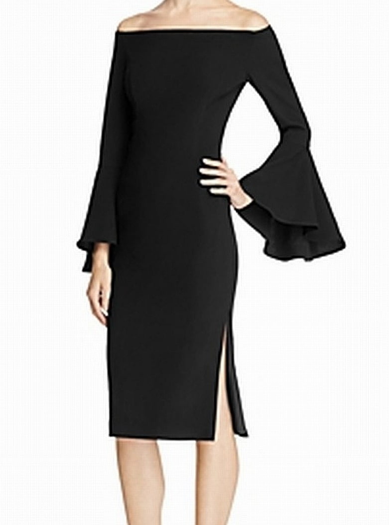 womens black bardot dress